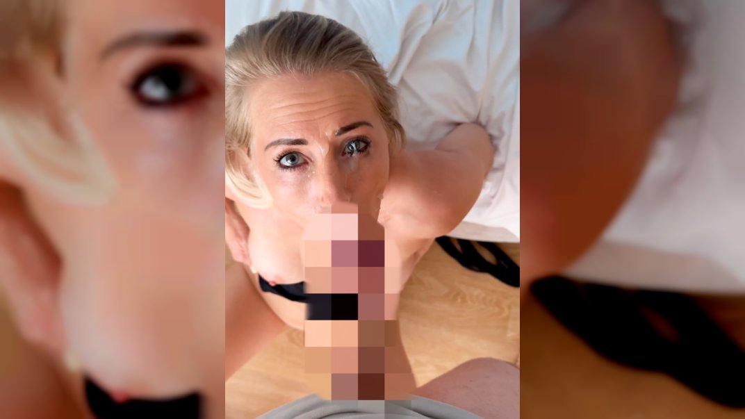 Im Hotel hart rangenommen, gewürgt und voll ins Gesicht gespritzt 5