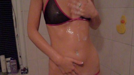 My friend films me in the shower for the first time