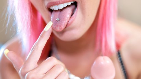 Mein Zungenpiercing sorgt für Abspritz-Garantie! POV 3