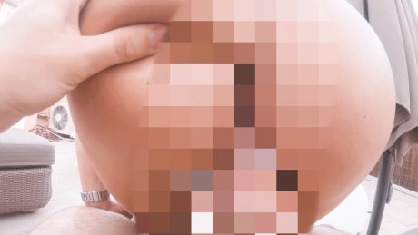 Cumshot on my tits after incredible cock ride!