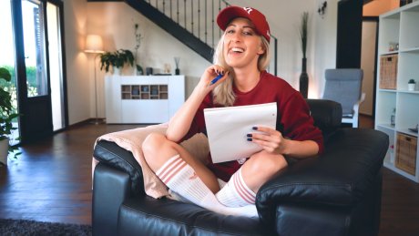 Irresistible jerk off instruction from horny student